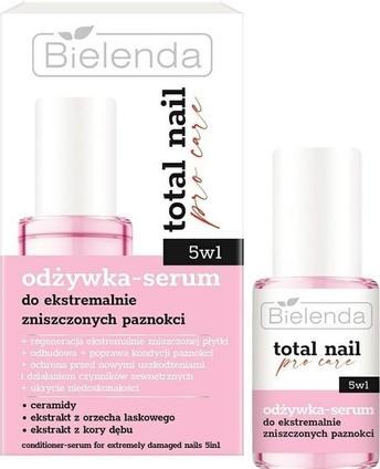 Immagine prodotto Bielenda Total Nail Pro-Care Balsamo-Serum per unghie estremamente danneggiate 5In1 10Ml (10 ml)