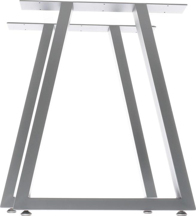 Actual product image Wiltec XPOtool table legs 2x table frame grey industrial trapezoid 60x72cm table runners