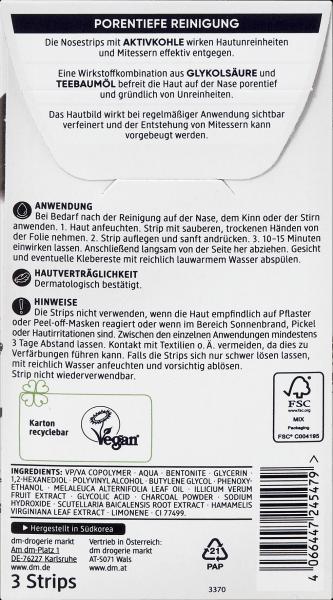 Produktbild dm Balea Nosestrips mit Aktivkohle