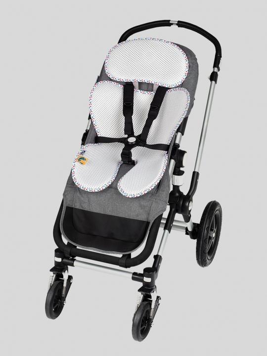 Immagine prodotto Leokid Inserto 3D antisudore per carrozzina/seggiolino auto Heather toddler
