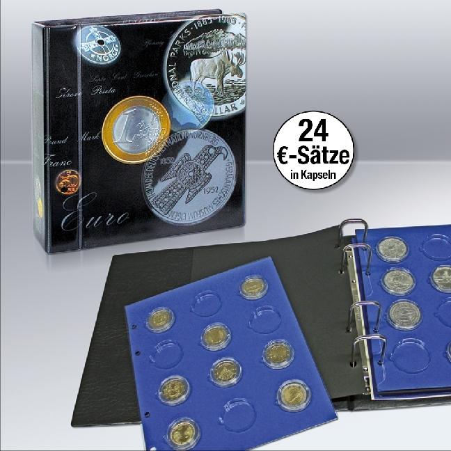 Produktbild Schwäbische Albumfabrik Euromünzen-Sammelalbum Topset, für alle Euromünzensätze 1 Cent bis 2 Euro