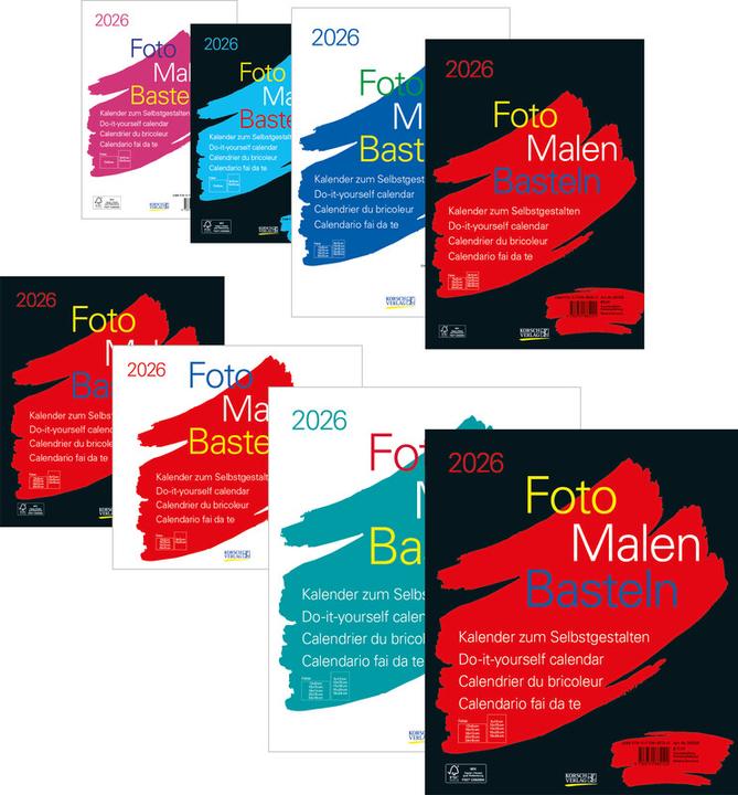 Produktbild Bastelkalender (21.5 x 24 cm, Kein Einband, Französisch, Deutsch, Englisch, Italienisch)