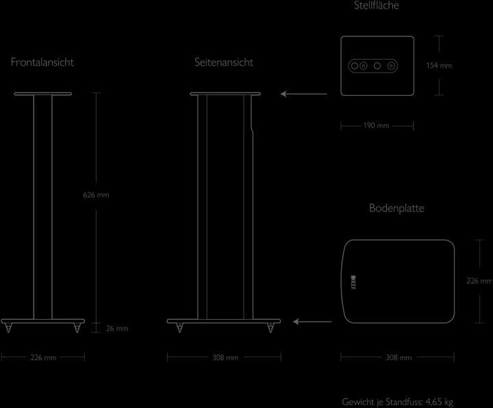 Produktbild KEF Performance Speaker Stand (1 Paar, Ständer)