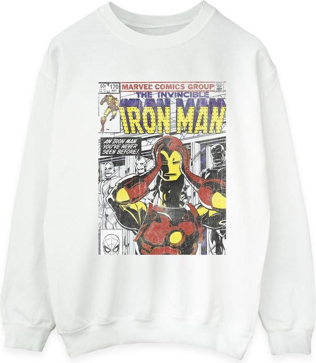 Actual product image Mens Iron Man Head Gear Off Sweatshirt (M)