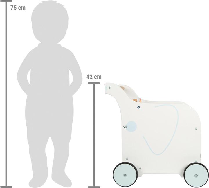 Image du produit small foot Chariot de marche Coffre à jouets Eléphant