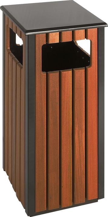Vepa Bins Waste collector, wood effect finish, capacity 36 l, with 4 access openings. (36 l)