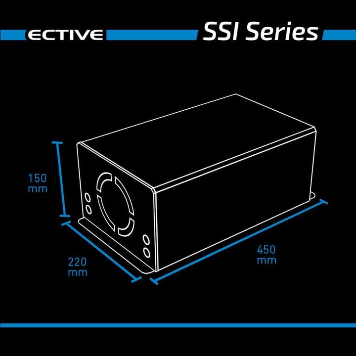 Produktbild Ective SSI 15 Sinus-Wechselrichter 1500W 12V