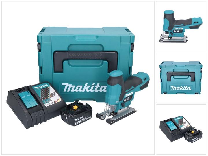 Produktbild Makita DJV 185 RF1J Akku PendelhubstichsÃ¤ge 18 V Brushless + 1x Akku 3,0 Ah + LadegerÃ¤t + Makpac