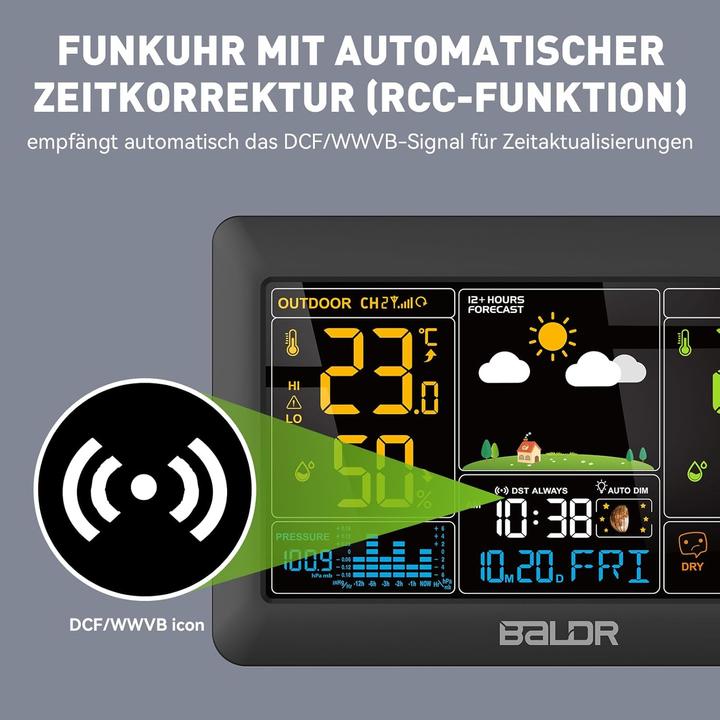 Actual product image Baldr Funk Wetterstation mit Aussensensor