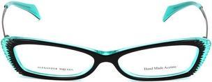 Immagine prodotto Alexander McQueen AMQ-4163-R2K Montatura per occhiali nera turchese