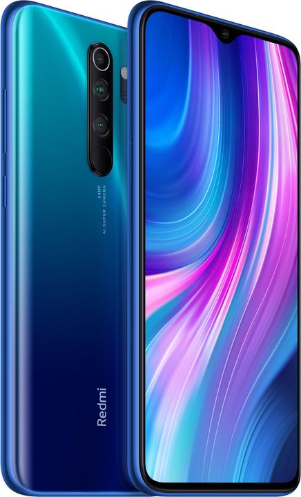 Actual product image Xiaomi Redmi Note 8 Pro (64 GB, Ocean Blue, 6.53", Hybrid Dual SIM, 64 Mpx, 4G)