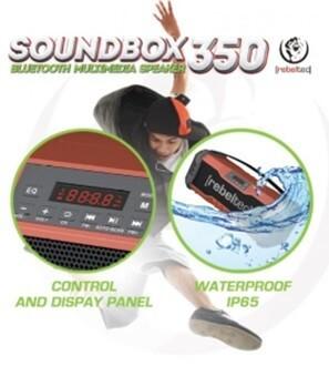 Actual product image Rebeltec SoundBox 350 Bluetooth garsiakalbis (5 h, Rechargeable battery operated)