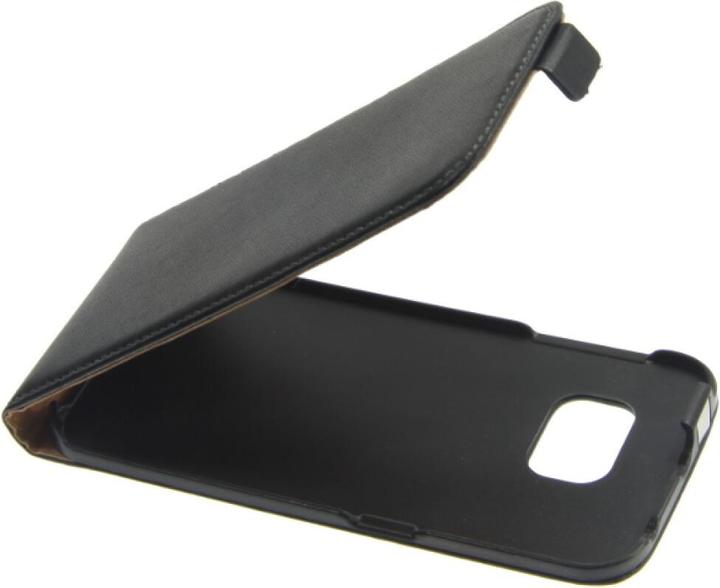 Immagine prodotto OEM Custodia Flip in pelle sottile per Galaxy S6 Edge - Nero (Samsung Galaxy S6 Edge)