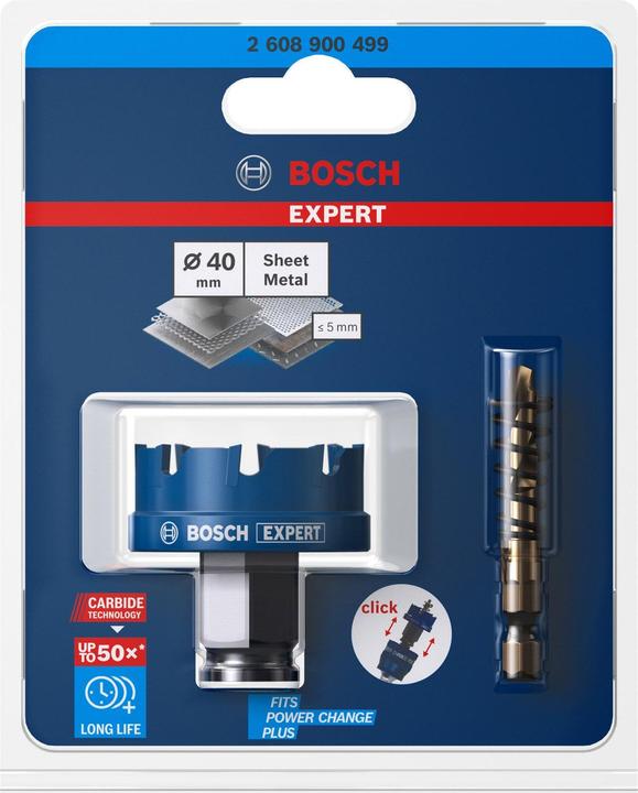 Produktbild Bosch Professional Zubehör EXPERT Sheet Metal Lochsäge 40 x 5 mm (40 Millimeter)