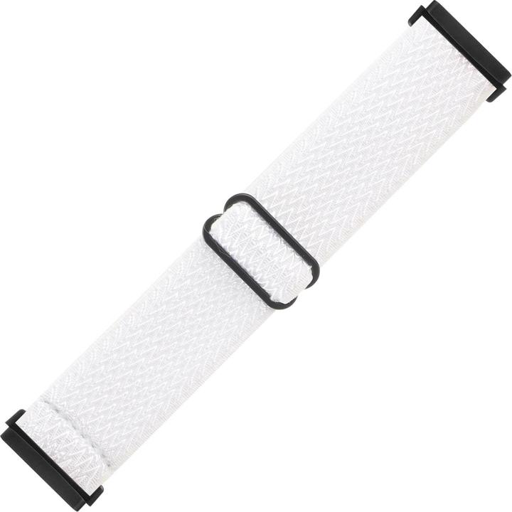 Produktbild Cover-Discount Fitbit Versa 4 / Sense 2 - Nylon Ersatzarmband weiss (Nylon)