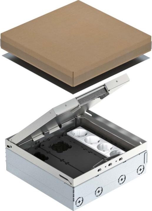 Immagine prodotto OBO Bettermann Vertr Vasca da pavimento completa 2x2-f.VDE-presa UDHO (2 x)