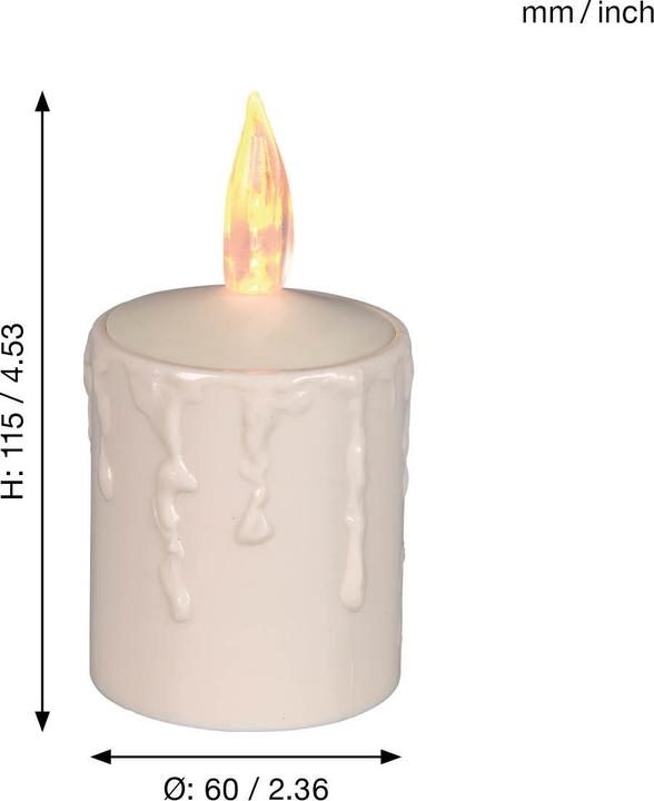 Image du produit Star Trading Bougies LED lot de 3 | Bougie LED |Bougies LED pour l'extérieur | Décoration de bougies (3 x)