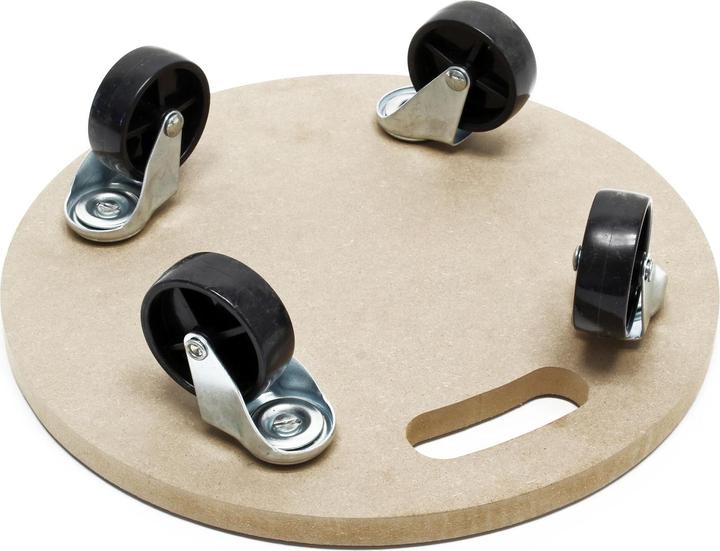 Actual product image Wiltec Platform Dolly Transport Roller Furniture Mover with Swivel Castors MDF 380mm up to 250kg (250 kg)