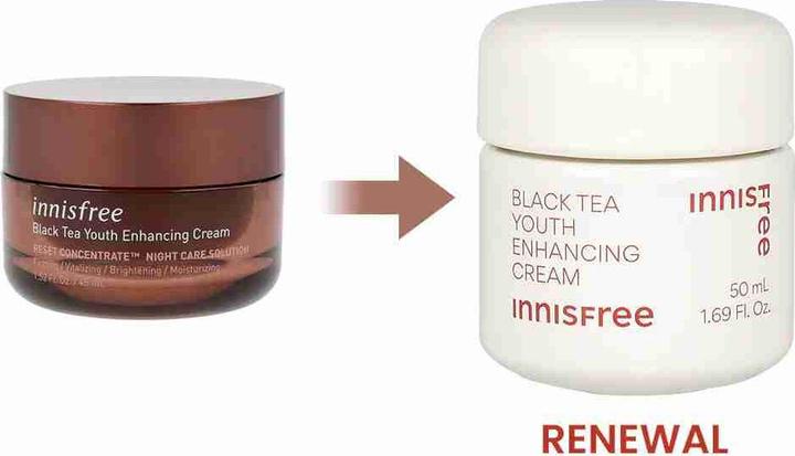 Immagine prodotto Innisfree Crema al tè nero per migliorare la giovinezza 45ml (45 ml, Crema 24h)
