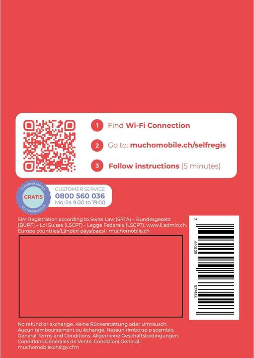 Produktbild BeeOne SIM-Karte MUCHO Mobile Pack DATAMAXI