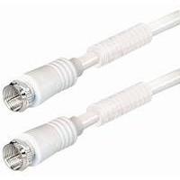Produktbild Good Connections F-Anschlusskabel F-St. gerade an F-St. gerade mit Ferritkern, 100% geschirmt,2,5m, weiss, ®