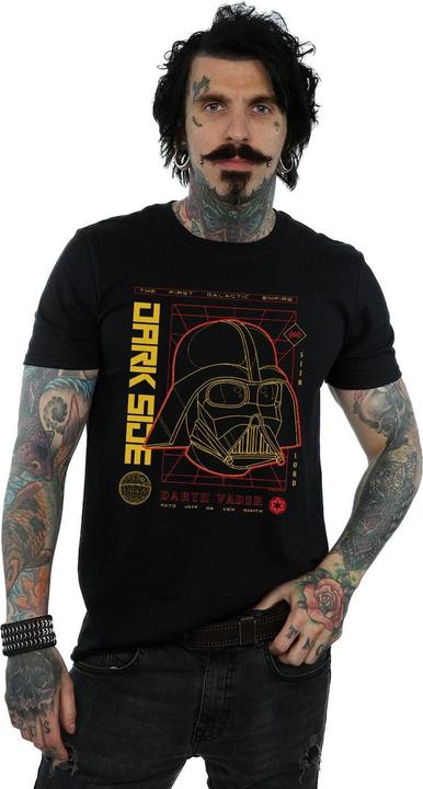 Actual product image Star Wars Mens Darth Vader Dark Grid T-Shirt (XL)