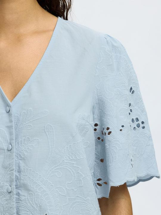 Actual product image Selected Femme Besticktes Kurzarmhemd (36)