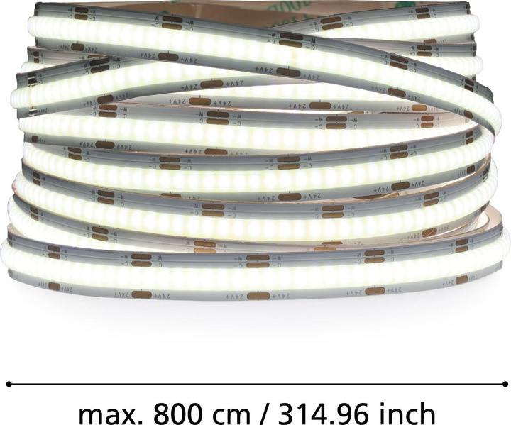 Produktbild EGLO 900579 COB STRIPE LED LED-Streifen 52,8W Weiss Fernbedienung steuerbare Lichtfarbe dimmbar (800 cm, Indoor)