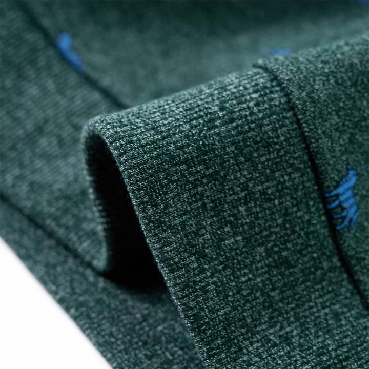 Actual product image VidaXL Children's sweatshirt dark green melange 140,Material: 50 (140)