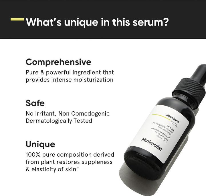 Produktbild Minimalist Squalane 100% Face Oil (30 ml, Gesichtsöl)