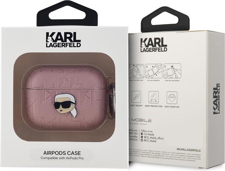 Image du produit Karl Lagerfeld AirPods Pro PU Étui de tête en Karl embossé (Manchon pour casque d'écoute)