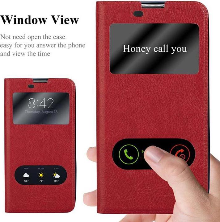 Produktbild Cadorabo Book mit View Doppelfenster Cover (LG K10)