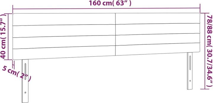 Immagine prodotto VidaXL Daria (160 x 5 x 88 cm)