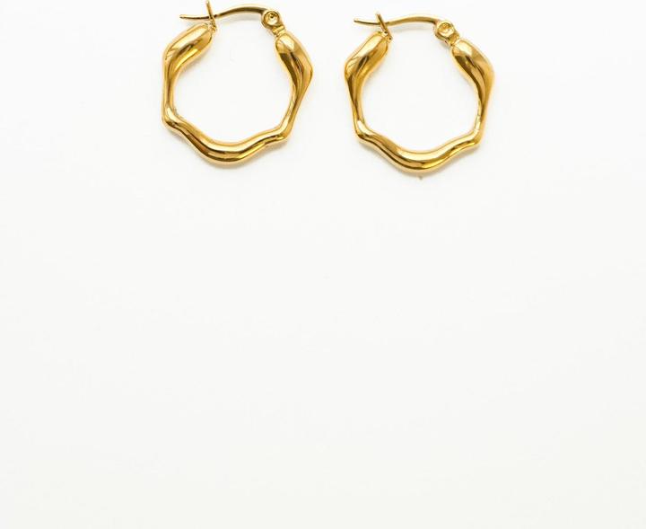 Immagine prodotto Tara Style Paris Hoop - Creolen (waterproof) (Acciaio inossidabile placcato oro 18k, 100% impermeabile)