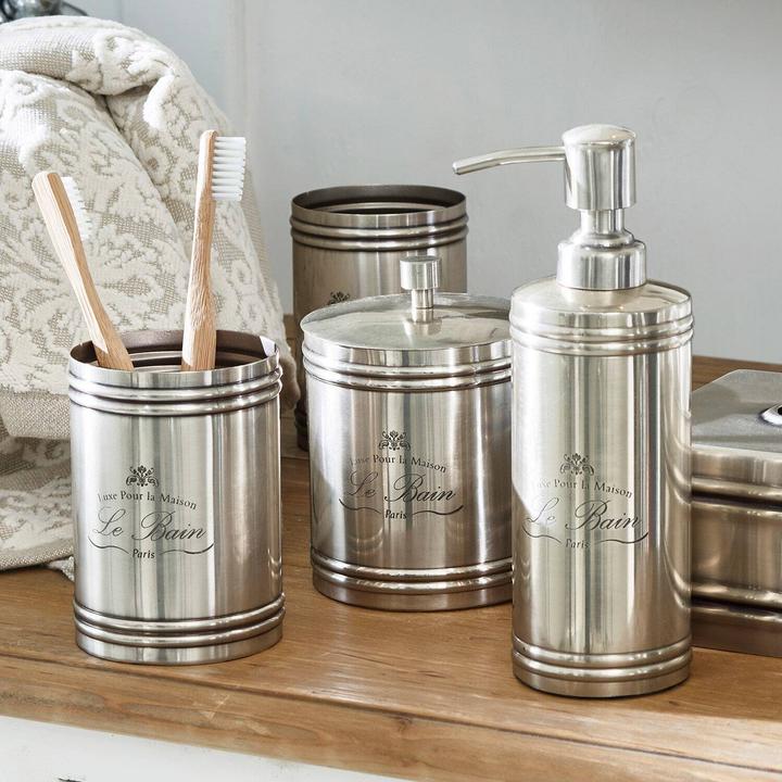 Actual product image Loberon Bathroom set Le Bain antique silver