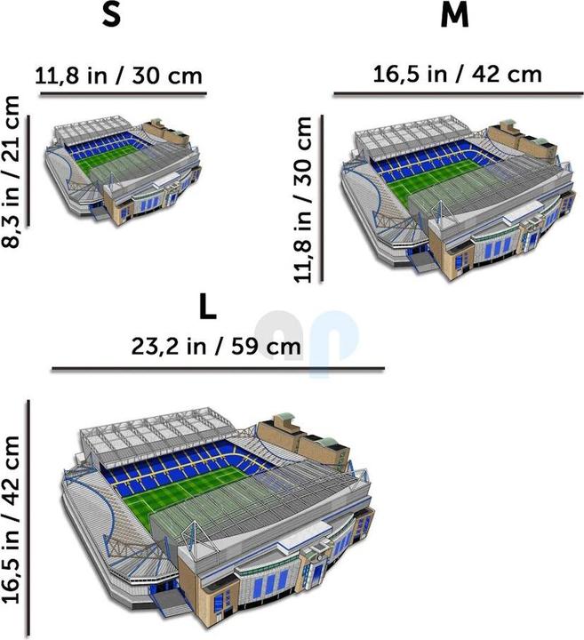 Immagine prodotto Iconic Chelesea FC - Stadio Stamford Bridge - Puzzle in Legno Taglia L (500 Pezzi) (500 pezzi)