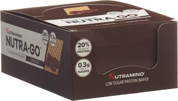 Produktbild Nutramino Nutra-Go Low Sugar Protein Wafer (Chocolate, 12 Stk., 468 g)