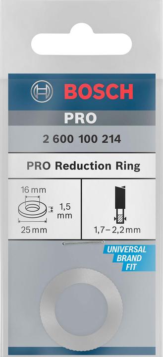 Actual product image Bosch Professional Zubehör Reducing ring for PRO circular saw blade, 25 x 1.5 x 16 mm