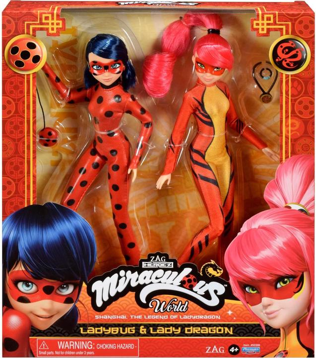 Image du produit Bandai Poupée Miraculous - Ladybug & Lady Dragon 26 cm