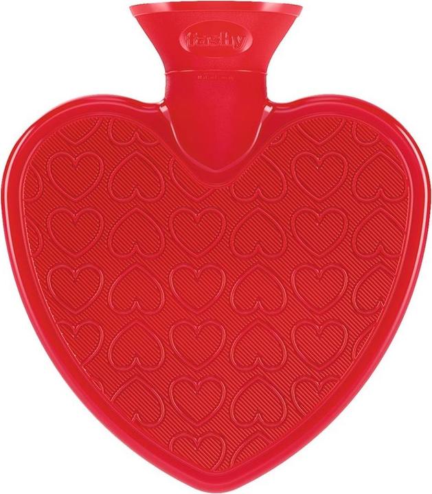 Produktbild Fashy Herzwärmflasche Doppellamelle rot Thermoplastik (0.70 l)