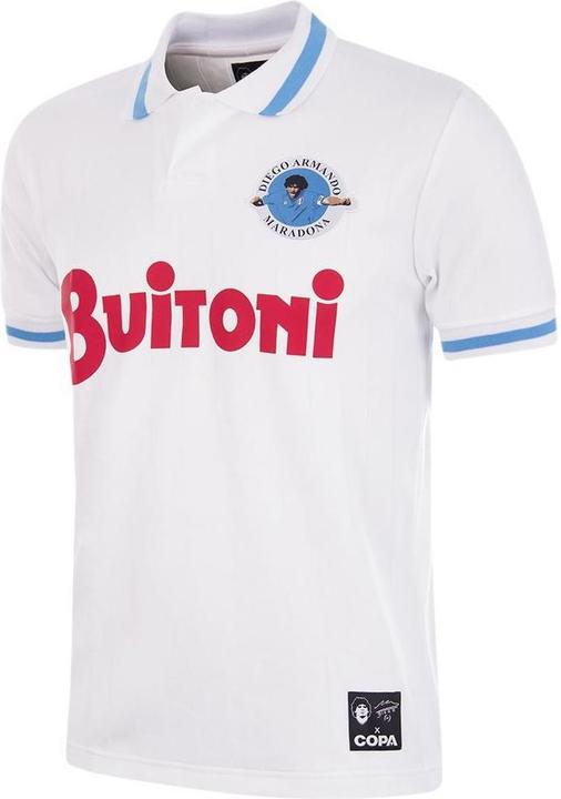 Copa Football Maradona Napoli 1986 - 1987 auswärts Hommage Trikot