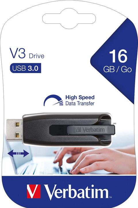 Productafbeelding Verbatim USB-stick V3 16GB (16 GB, USB-A, USB 3.0)