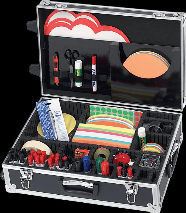 Produktbild Franken Moderationskoffer TRAINER/ 36x54x18 cm schwarz/silber