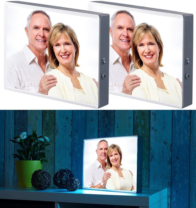 Actual product image Infactory Set of 2 LED light box for individual images (30 x 22 x 4.5 cm)