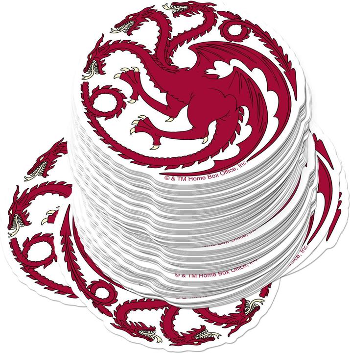 Actual product image Game of Thrones Deluxe Targaryen Stickers (Pack of 50)