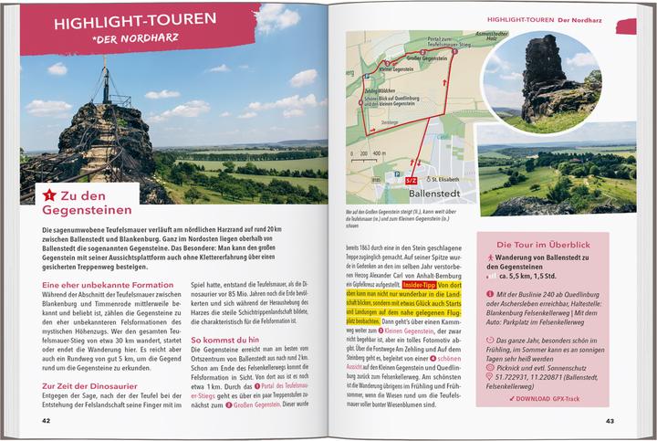 Immagine prodotto OUTDOOR GUIDE Reiseführer Harz (Tedesco, Jana Zieseniss, 2025)