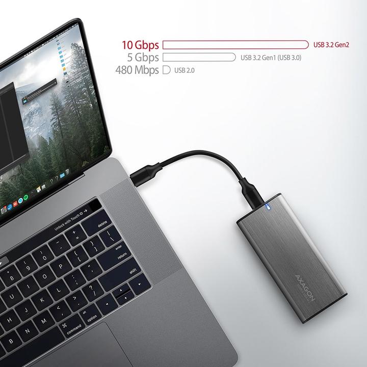Immagine prodotto Axagon EEM2-SG2 custodia esterna per SSD M.2 USB-C 3.2 Gen 2 (M.2)