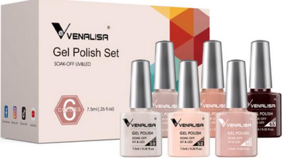 Immagine prodotto Venalisa Set di vernici gel 2201 (Smalto per unghie effetto gel)