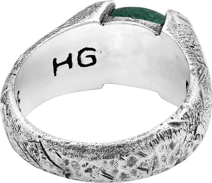 Produktbild Haze & Glory Ring Siegelring Liberty - Afrikanischer Türkis 925 Silber (66, 925 Silber)