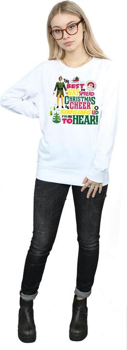 Actual product image Elf Womens/Ladies Christmas Cheer Sweatshirt (XL)